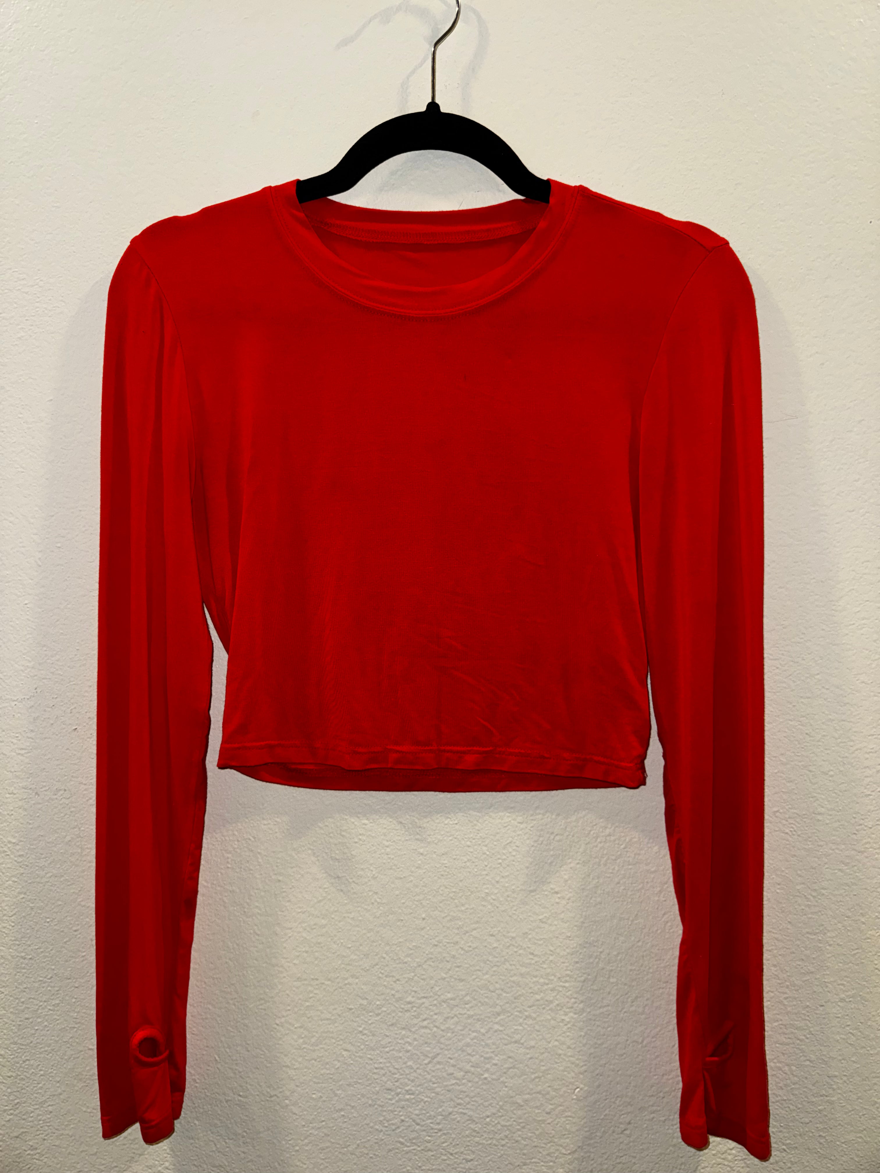 Long-Sleeved Crop Top